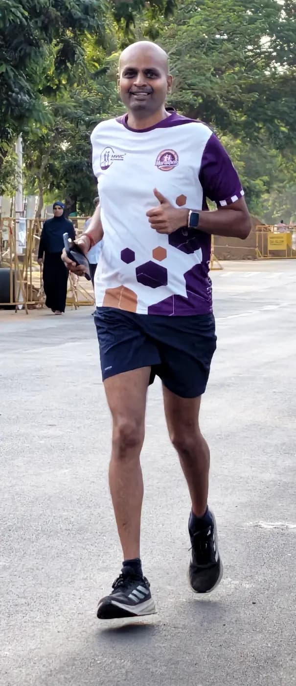 From Dinesh Angappan's running journey