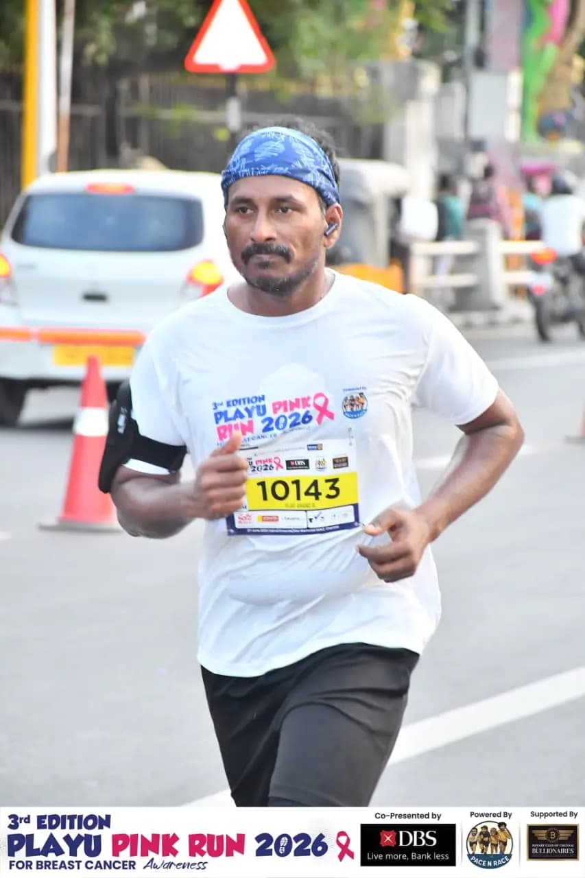 From Dr. R. Vijay Anand's running journey
