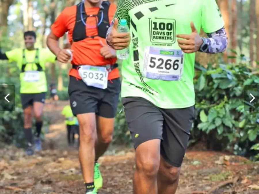Santosh Verma with MWC Runners