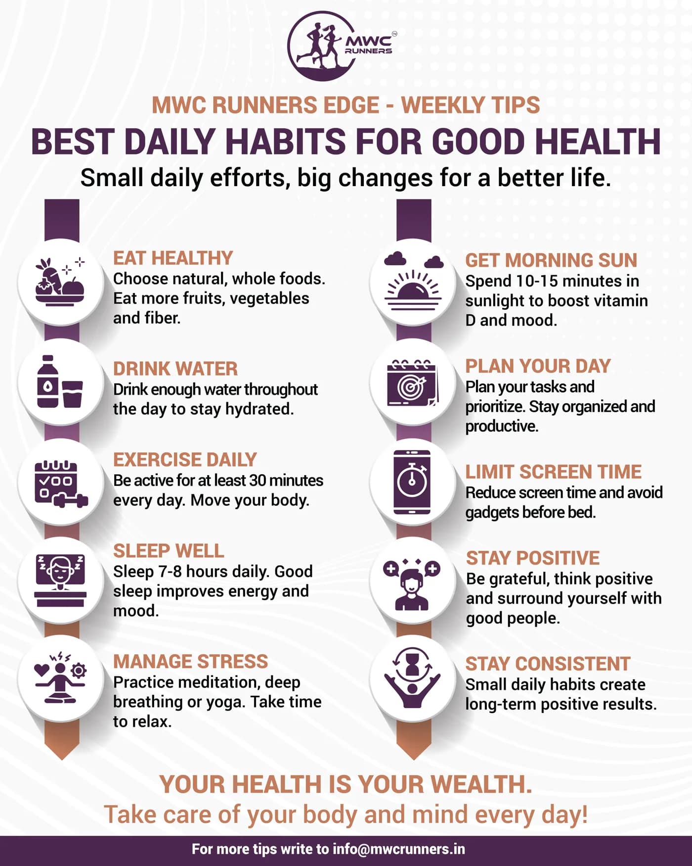 Best daily habits for good health