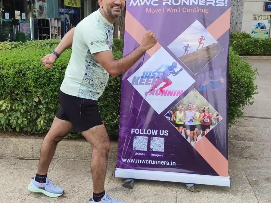 Ashok with MWC Runners