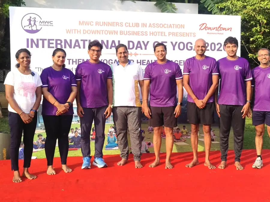 Prasanna with MWC Runners
