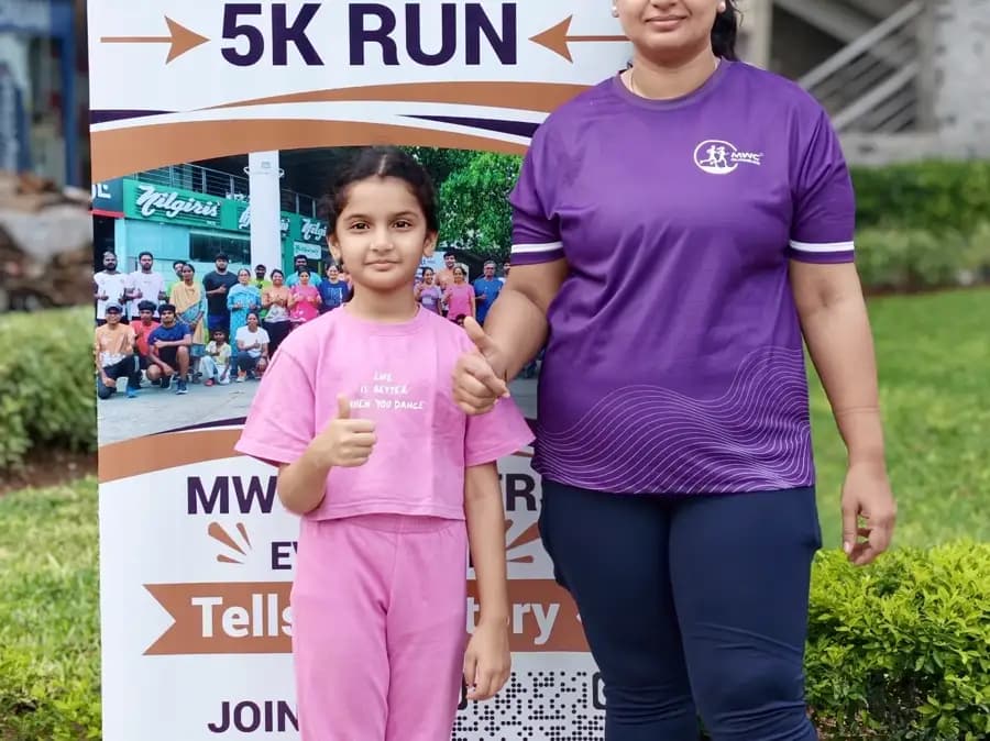 Prasanna with MWC Runners