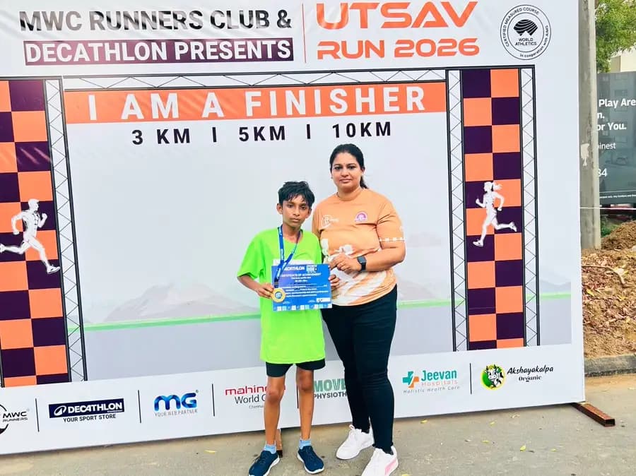 Prasanna with MWC Runners